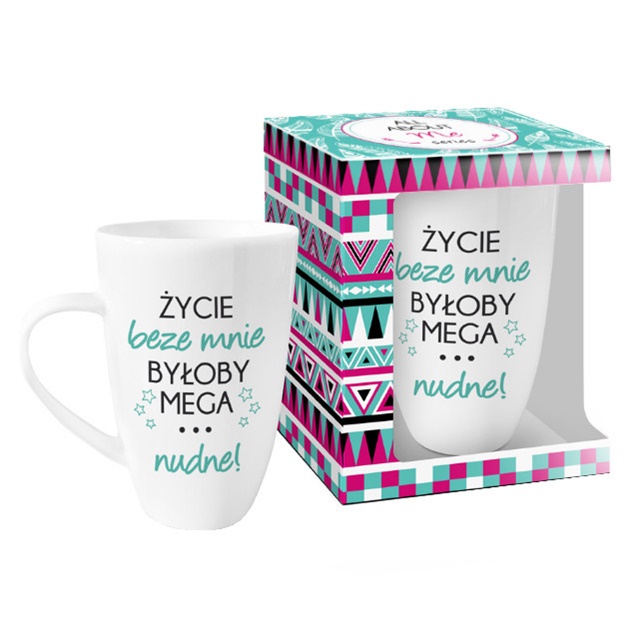 Kubek All About Me - Życie beze mnie byłoby Mega Nudne!